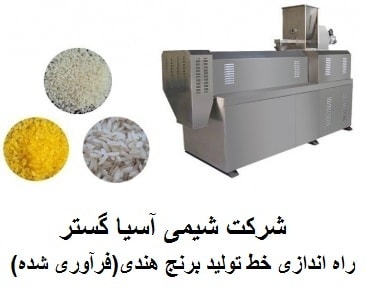 راه اندازی خط تولید برنج هندی و برنج مصنوعی و یا برنج فرآوری شده